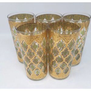 Culver Valencia High Ball Glassware Set of 5